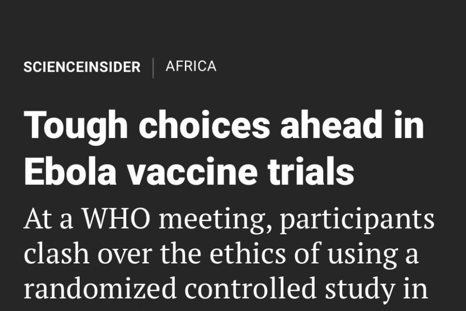 Ärzte ohne Grenzen zu Ebola